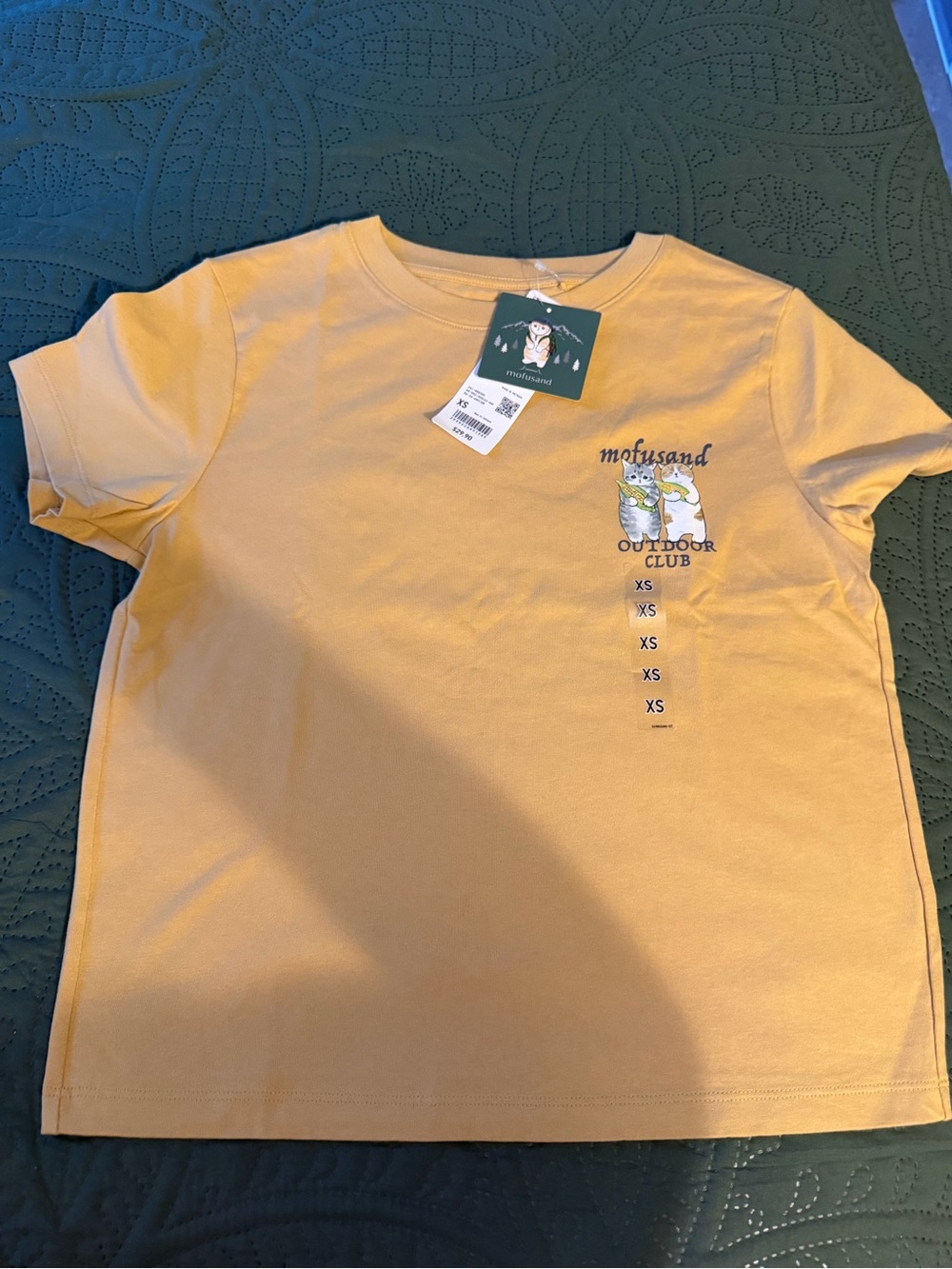Uniqlo Kids Mustard Graphic Outdoor Club Tee